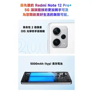 小米 紅米 Redmi Note 12 Pro+ 5G (8G/256G) 贈直立式行動電源 智慧型手機 現貨 廠商直送