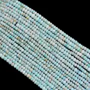 13 inch strand of natural Amazonite Rondelle Smooth 3.5-4mm beads.