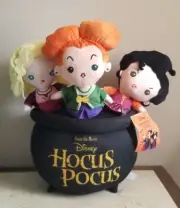 Disney Hocus Pocus Sanderson Sisters Cauldron Halloween 19 Inch Plush Greeter