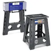 Folding Step Stool Foldable Stools for Adults and 17.5 Inch Dot Grey