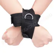 Nylon Cross Handcuffs Adjustable Straps Wrist Shackle Binding Restraints SM