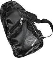 [VALICLUD] Convenient USB Chest Pack Crossbody Bag for Men Stylish Theft Sling Pouch for Outdoor Activities Durable Black Design for Travel and Daily Use