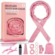 Heatless Velour Hair Curling Rod Headband 70'' Long Women Girls Hairstyle 15 Pcs