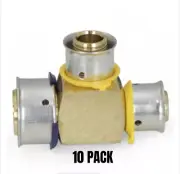 New Viega 3/4" x 1/2" x 1/2" PEX Press Tee 94032 10-pack