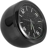 Car Luminous Clock Auto Clock Vehicle Clock Car Dash Clock Automotive Clock Car Mini Clock Car Clock Small Clock Car Stick on Clock Auto Mini Clock Dashboard Clock Zinc Alloy Black