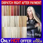 20" Nano Ring Remy Human Hair Extension 10 strands better than tape & beads