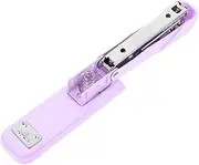 NOLITOY Professional Metal Desk Stapler Convenient Hand Stapler Lavender Purple for Home Office School Use Easy to Carry for Classmates Colleagues