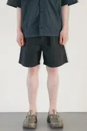 Garment Dyeing Belted Shorts Ash