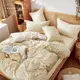 DUYAN竹漾- 台灣製100%精梳純棉單人三件式舖棉兩用被床包組-淺若夏沫