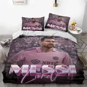 c111 Football Star Bedding Set, Microfiber Duvet Cover 3 PCS Bedding Sets, Lightweight Comfortable, Soft HD Printed, Duvet Cover Set ee111