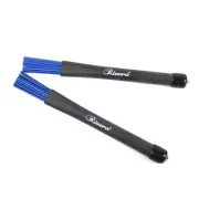 a pair of Classic Jazz Telescoping Retractable Wire Drum Brush Stick, Nylon Blue