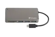 Verbatim USB-C 3.2 Gen 1 Type C Hub / SD, SDHC, SDXC, microSD, microSDHC, and microSDXC Card Reader 65679