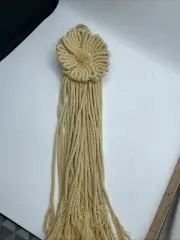 Macrame 70’s Style Yellow Flower Wall Hanging Hobby Lobby New Cotton 18”