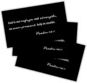 Psalms 46:1 Bible Verse God Is My Refuge and Strength 30pk 2x3.5” Wallet Size Handouts Encouragement Cards Teens New Drivers Baptism Gift