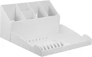 DONFAMDS 1 Set Haircut Storage Box with Tray Durable Salon Combs Clips Organizer for Hairdressing Tools Professional Haircut Box for Scissors and Accessories