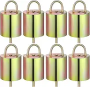 Housoutil 8pcs Hanging Bell for Cattle and Sheep Ring Chime Sheep Bells Farm Animal Loud Bells Christmas Doorknob Decorations Farm Equipment Cowbell Decorations Cow Bell Copper Goat Thicken