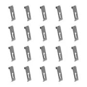 20 Pieces Chrome Gridwall Utility Hook For Grid Panel Display - Picture Notch