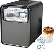 1.5L Ice Maker Machine Counter Top for Home, Countertop Nugget Ice Maker, 12kg/26lb in 24h, Ice Ready in 6 Mins, 2 Bullet Ice Sizes, Self-Cleaning Portable Small Clear Ice Cube Maker for Kitchen