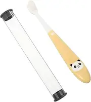 KOMBIUDA Safe Kids Toothbrush with Soft Bristles 2-12 Years Household Toothbrush Storage Bucket Effective Tooth Cleaning Tool