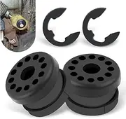 2 PCS Car Transmission Shift Linkage Grommet Bushing with Two E-ring Clips, Replaces OEM Number 68078975AA 68078974AA Repair Modification Parts, Compatible with Dodge Ram 2500 (Black)
