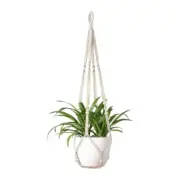 Elegant Woven Plant Hanging Net Flower Pot Hanger for Natural Home Plant Display