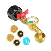 Propane Refill Adapter Practical with Valve for Camping Grill Heater Burner