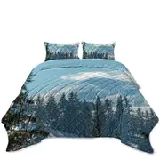 Peaceful Mountain View Coverlet