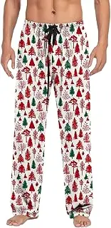 [Generic] Fuzzy House Casual Pants Pajama Pants With Drawstring And Pockets Casual Pants for Men