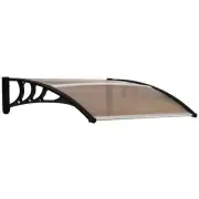 Curved Window Door Canopy Aluminium Rigid Plastic Polycarbonate Fixed Outdoor Aw