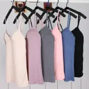 Summer Women's Camisole Tops with Built in Bra V Neck Vest Padded Slim Tank Tops