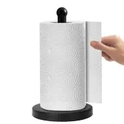 Paper Towel Holder Stand with Sturdy Base Black Matte Paper Towel Holder Cou