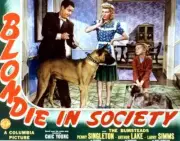 Blondie In Society Lobby Card Arthur Lake Penny Singleton Larr- 1941 Movie Photo