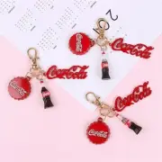 Coca Cola Bottle Keychain Bottle Top Coke Bottle Logo Dangle Key Chain