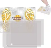 Sticky Pad for Basketball Shoes - Non-Slip Basketball Shoe Sticky Pad - 17x13inch Sports Courtside Board Adhesive Accessories with Replacement Sheets for Gym Floor, Volleyball