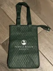 Pebble Beach Resorts Insulated Lunch/Snack Bag with Zipper And Water Bottle Slot