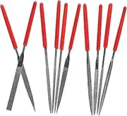 Efficient Diamond Needle Files 10-piece Set Glass File Small Flat File Riffler Files Jeweler Tools