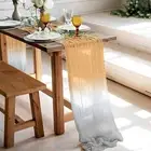 Table Mat Soft Decorative European Style Chiffon Table Runner Home Hotel Use