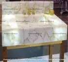 White Agate Kitchen Vanity Counter Top Sink For Home Decor