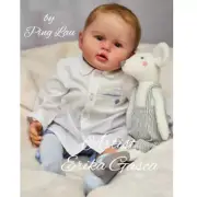 22 Inch Unpainted Reborn Doll Baby Kit DIY Part with Cloth Body Handmade Gifts