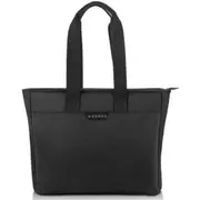 Everki EKB418 Business Slim Tote Bag for 15.6" Laptops - Black Padded Pocket - Trolley Handle Pass Through - Back Zippered Pocket to Stow Essentials - Durable Zippers - Lifetime Warranty [EKB418]