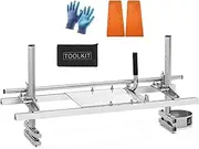 36-Inch Portable Chainsaw Mill, Aluminum Steel Milling Guide for 14-36 Inch Chainsaws, Adjustable & Heavy-Duty Wood Cutting Tool