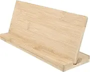 SEWACC Stylish Bamboo Name Board Base 1 Set Blank Bamboo Board for Product Description Signage