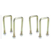 4 Pack M10 40mm x 110mm U-Bolt N-Bolt for Trailers with Nuts HIGH TENSILE