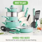 18-pcs Soft Grip Toxin-Free Thermolon Non-Stick Healthy Cookware Dishwasher Safe