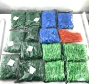 LOT of 10# MIXED COLORS Serialized Tamper-Proof Security Pull-Tight Zip Ties NEW