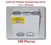 P Style Clip-on Wheel Weight Balance 1oz 28 gram Led Free 100 Pieces