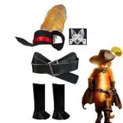 Anime Cosplay Costume Set Cat Wearing Boots Party Kids Halloween Clothing With Hat Apparel For Home 130