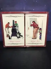 Norman Rockwell Playing Cards 2 Packs Winter is Coming Spring is Here New Sealed