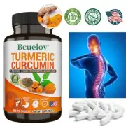 Turmeric Curcumin Highest Potency 95% 1500mg with BioPerine Black Pepper Extract