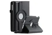 For Samsung Galaxy Tab A 10.1 2019 Cover, Tab SM-T510 / T515 Leather Smart 360 Rotate Flip Stand Case Cover (Black)